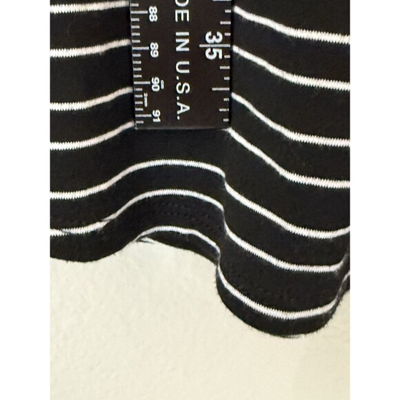 Altar’d State Black And White Striped Button Back Short Sleeve‎ Dress S Pockets - Picture 8 of 10